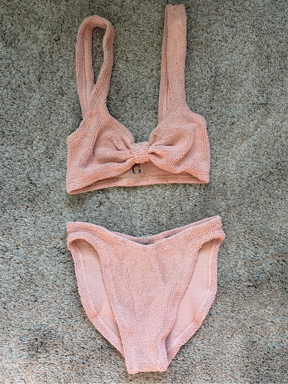 Hunza G Bonnie bikini in peach - Picture 2 of 4